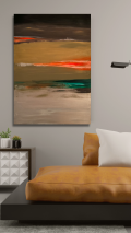 Minimalist Modern Living Room Interior Wall Art Poster Frame Mockup Animated Instagram Story (10)